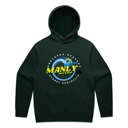 Lost Manly custom logo The Manly Barry Born & Bred edition AS Colour Relax Hood - Lost Manly Shop
