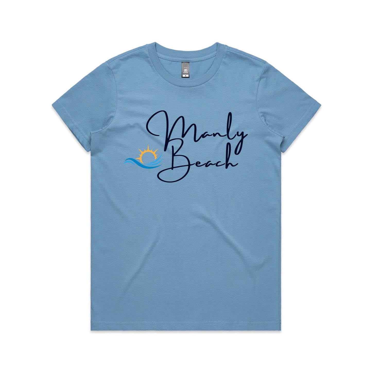 Lost Manly Custom Manly Beach Logo Limited Edition AS Colour Women's Maple Tee - Lost Manly Shop