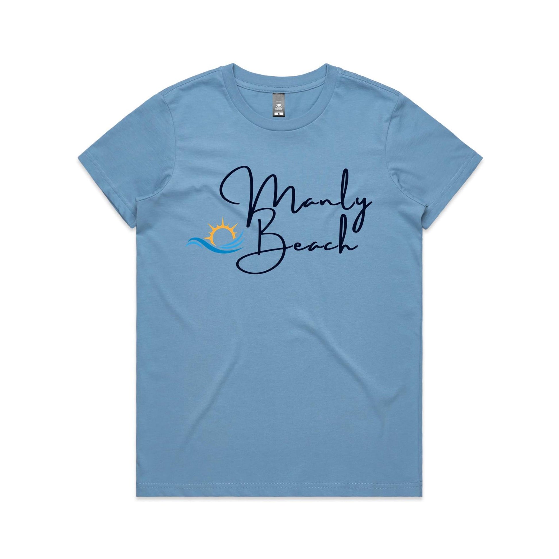 Lost Manly Custom Manly Beach Logo Limited Edition AS Colour Women's Maple Tee - Lost Manly Shop