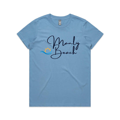 Lost Manly Custom Manly Beach Logo Limited Edition AS Colour Women's Maple Tee - Lost Manly Shop