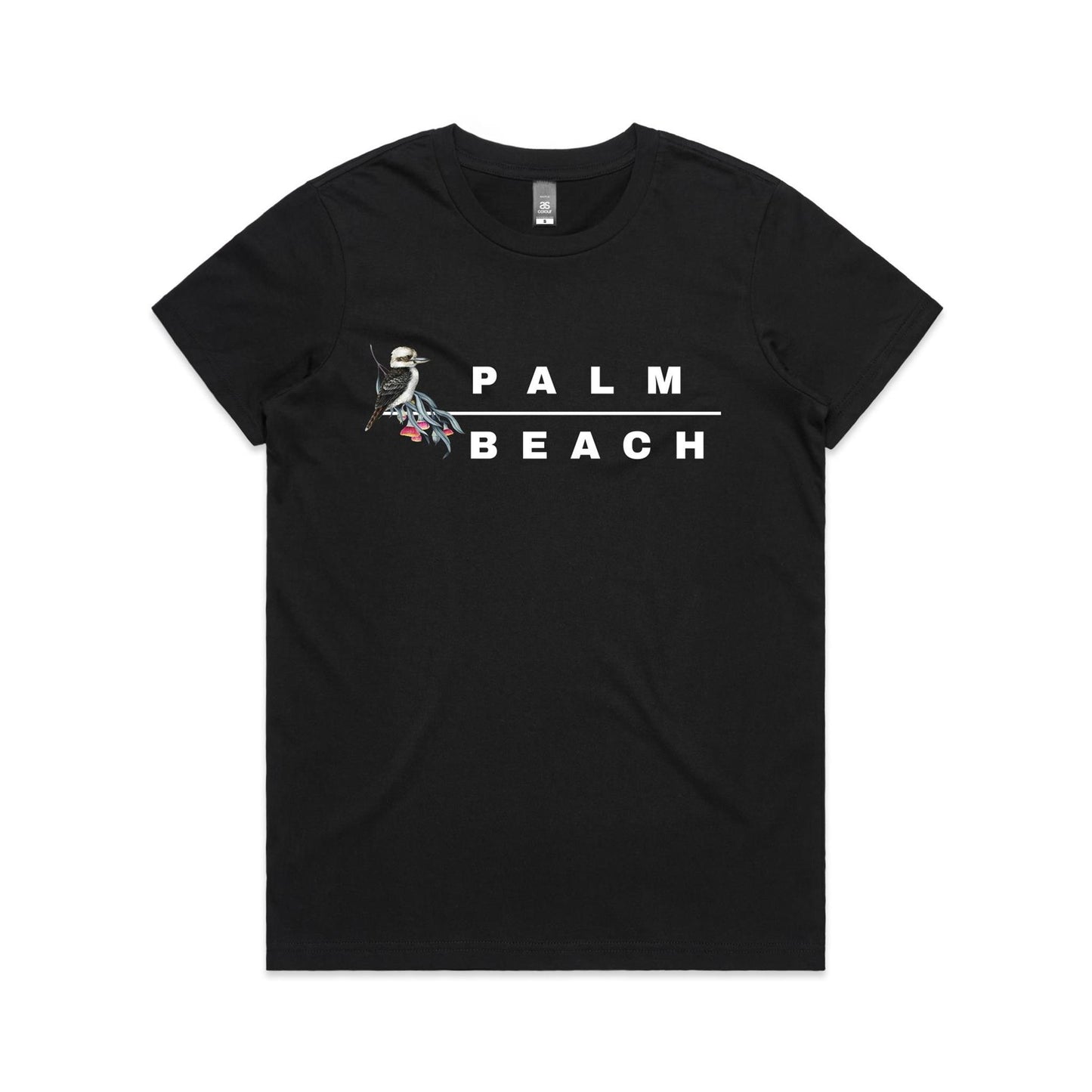 Lost Manly custom logo Palm Beach edition AS Colour Women's Maple Tee - Lost Manly Shop
