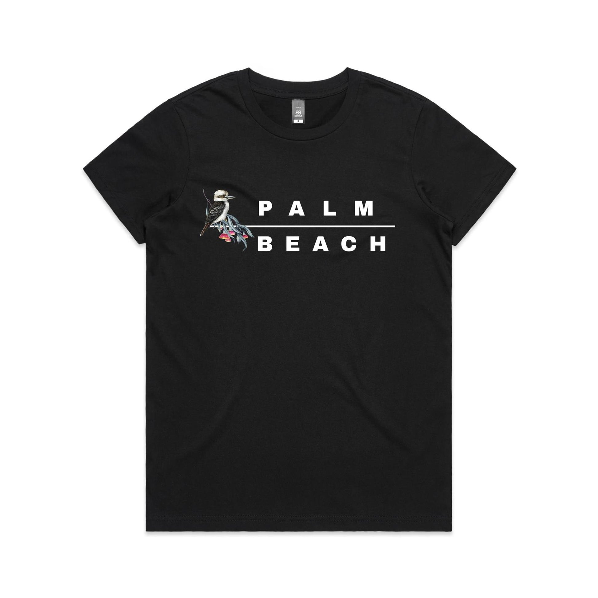 Lost Manly custom logo Palm Beach edition AS Colour Women's Maple Tee - Lost Manly Shop