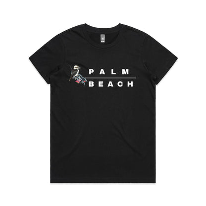 Lost Manly custom logo Palm Beach edition AS Colour Women's Maple Tee - Lost Manly Shop