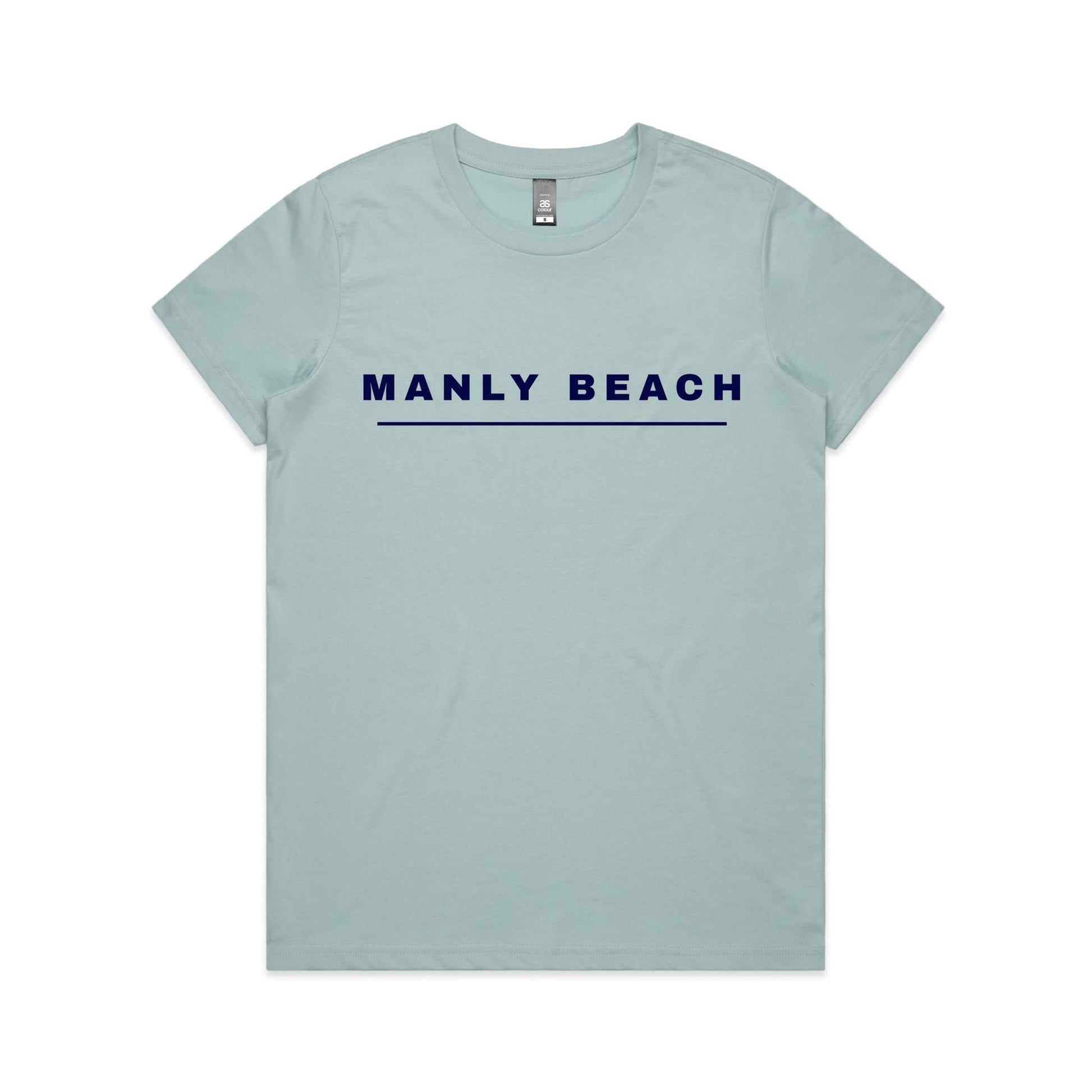 Lost Manly Custom Manly Beach Logo Edition AS Colour Women's Maple Tee - Lost Manly Shop