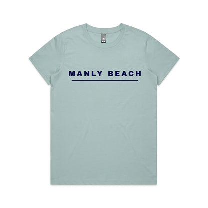 Lost Manly Custom Manly Beach Logo Edition AS Colour Women's Maple Tee - Lost Manly Shop