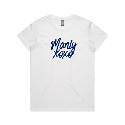 Lost Manly Manly xoxo Custom Logo Manly xoxo Edition AS Colour Women's Maple Tee