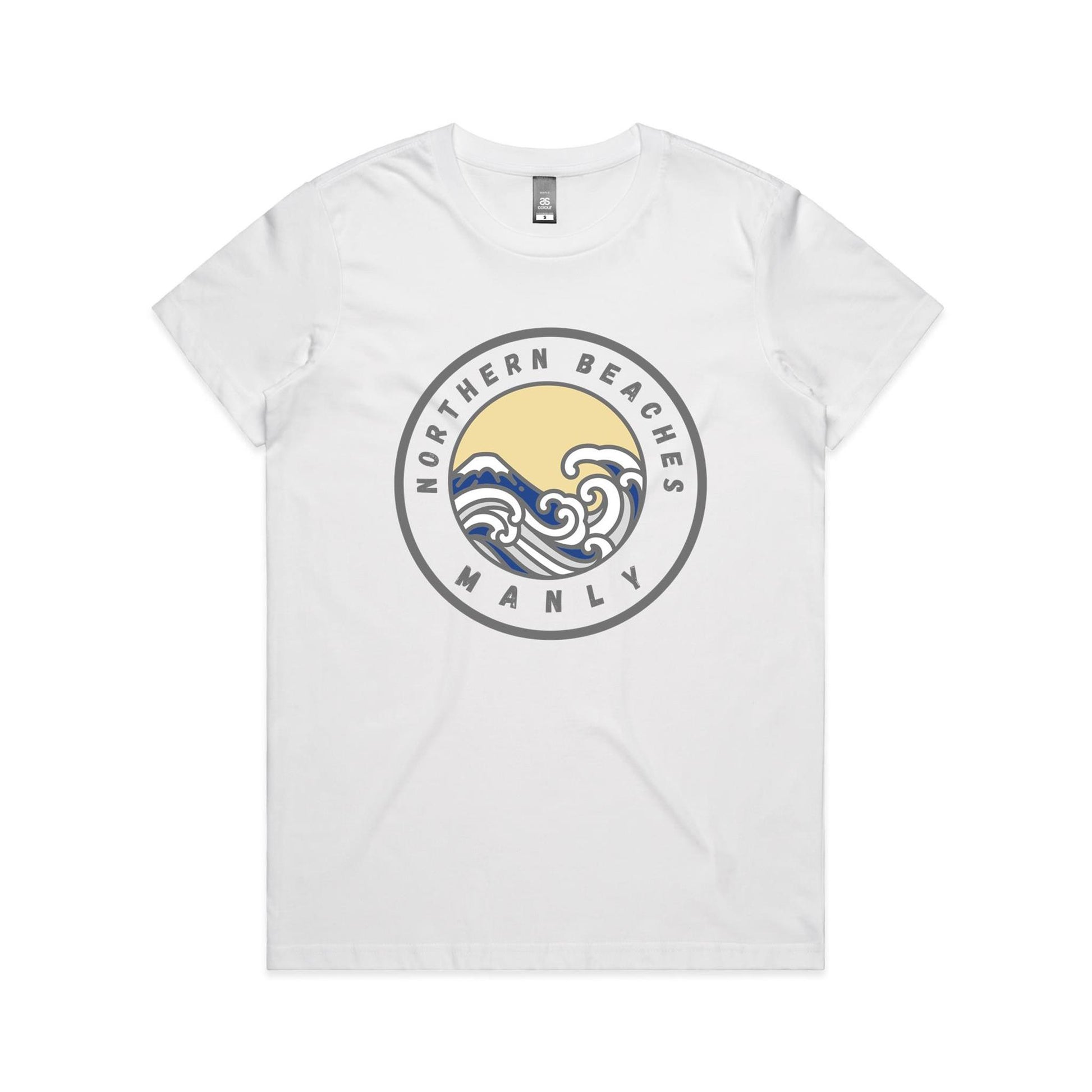 Lost Manly Custom Logo Northern Beaches Manly Edition AS Colour Women's Maple Tee - Lost Manly Shop