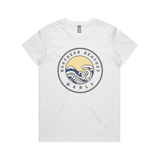 Lost Manly Custom Logo Northern Beaches Manly Edition AS Colour Women's Maple Tee