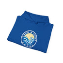 Hoodie with free Canva custom design logo front back Bondi bnb/Bilgola 