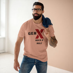 Gen X Rock n Rule Graphic Tee - Nostalgic Gen X T-Shirt, Vintage Style Tee, Gift for Generation X, Casual Wear, Retro Shirt 