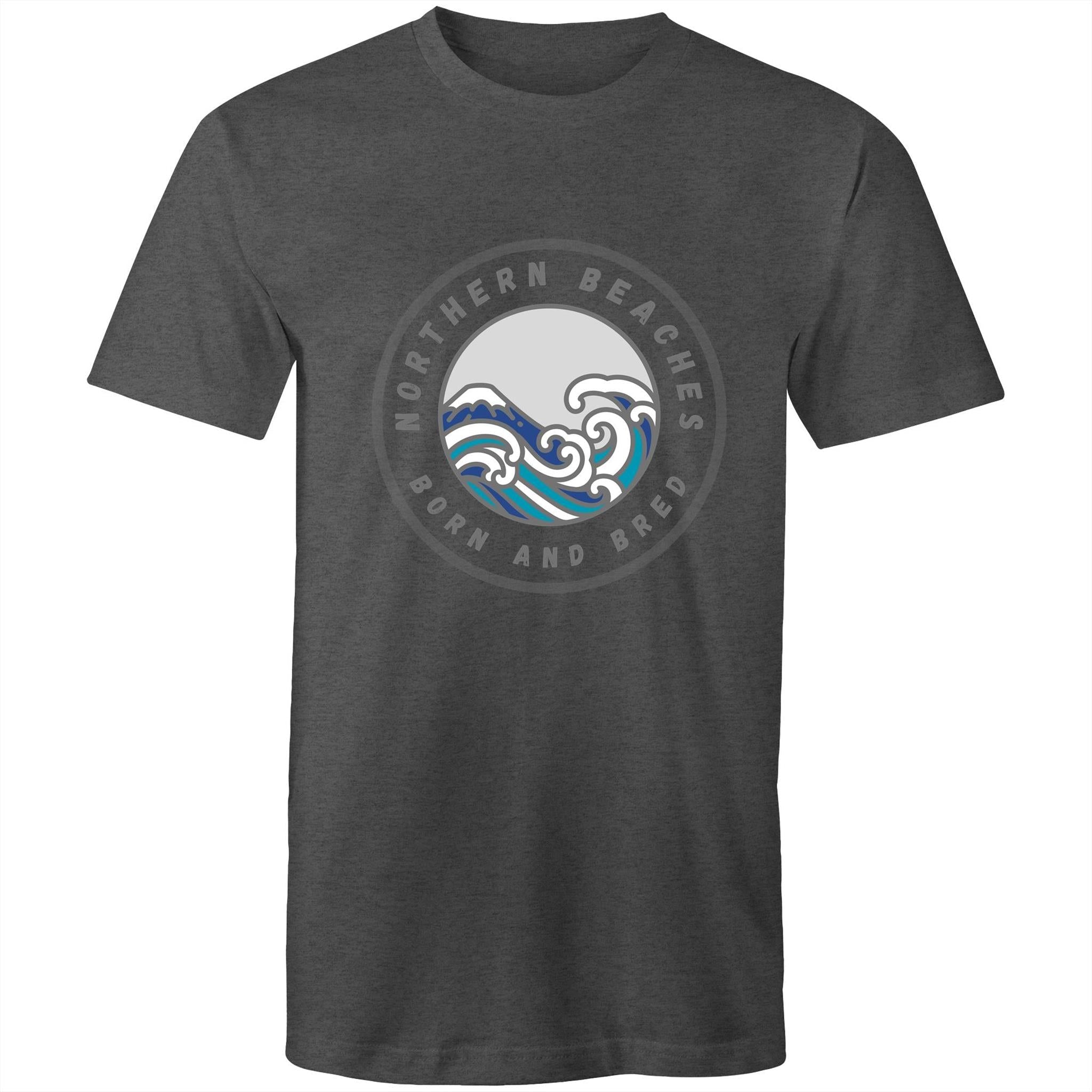 Northern Beaches Born n Bred custom logo printed on AS Colour Staple - Mens T-Shirt 