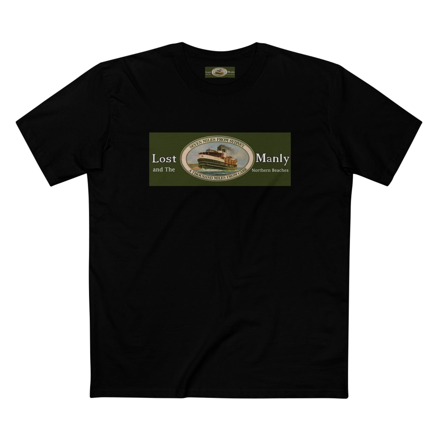 Lost Manly T-Shirt Original Lost Manly Trademark Custom Logo Limited Edition - Lost Manly Shop