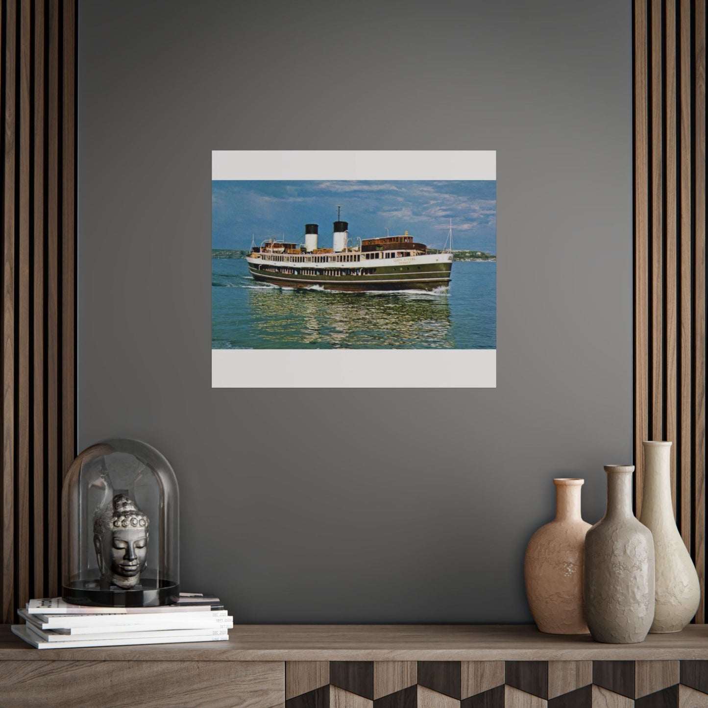 South Steyne Colour Poster - Nautical Wall Art, Coastal Decor, Beach House Print, Gift for Sailors, Age Spots Included 