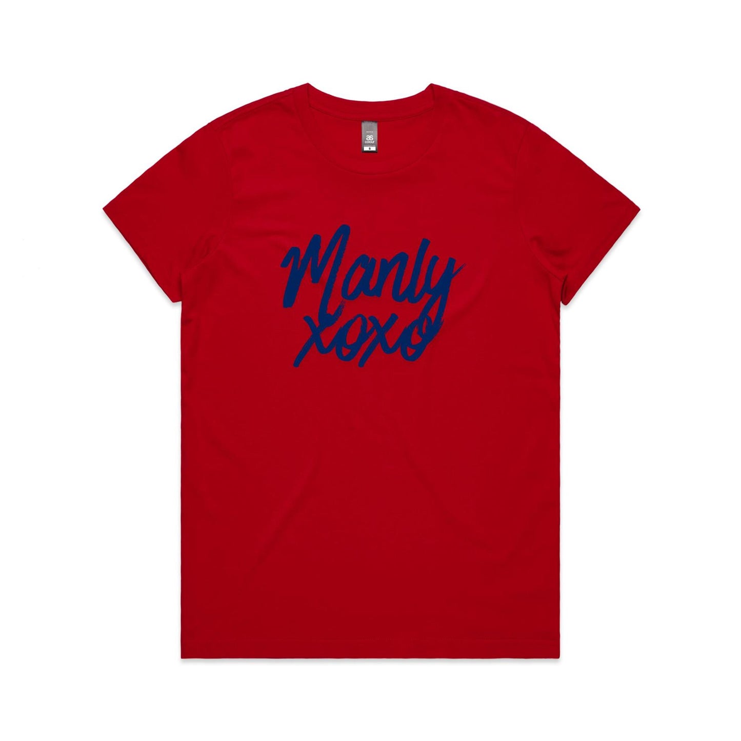 Lost Manly Custom Logo Manly xoxo Edition AS Colour Women's Maple Tee - Lost Manly Shop