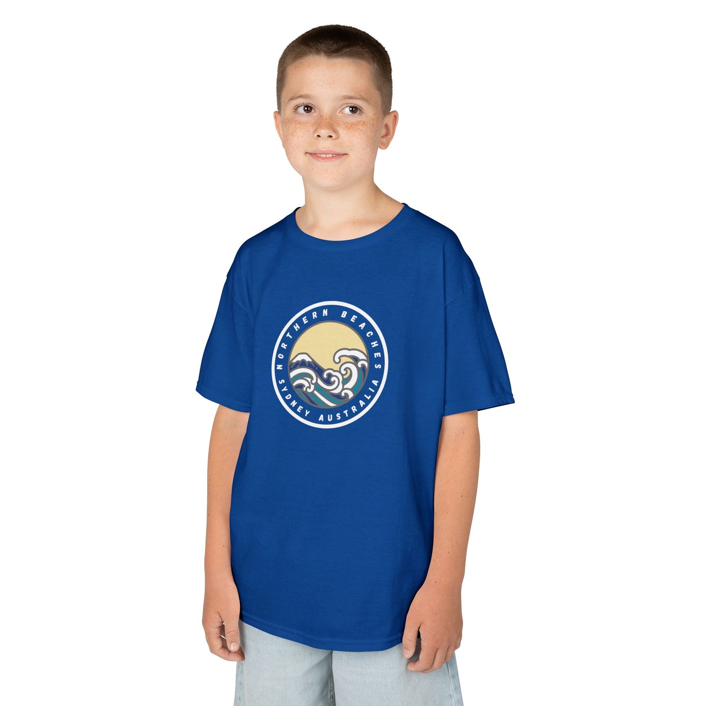 Ocean Wave Kids Cotton Tee – Northern Beaches logo