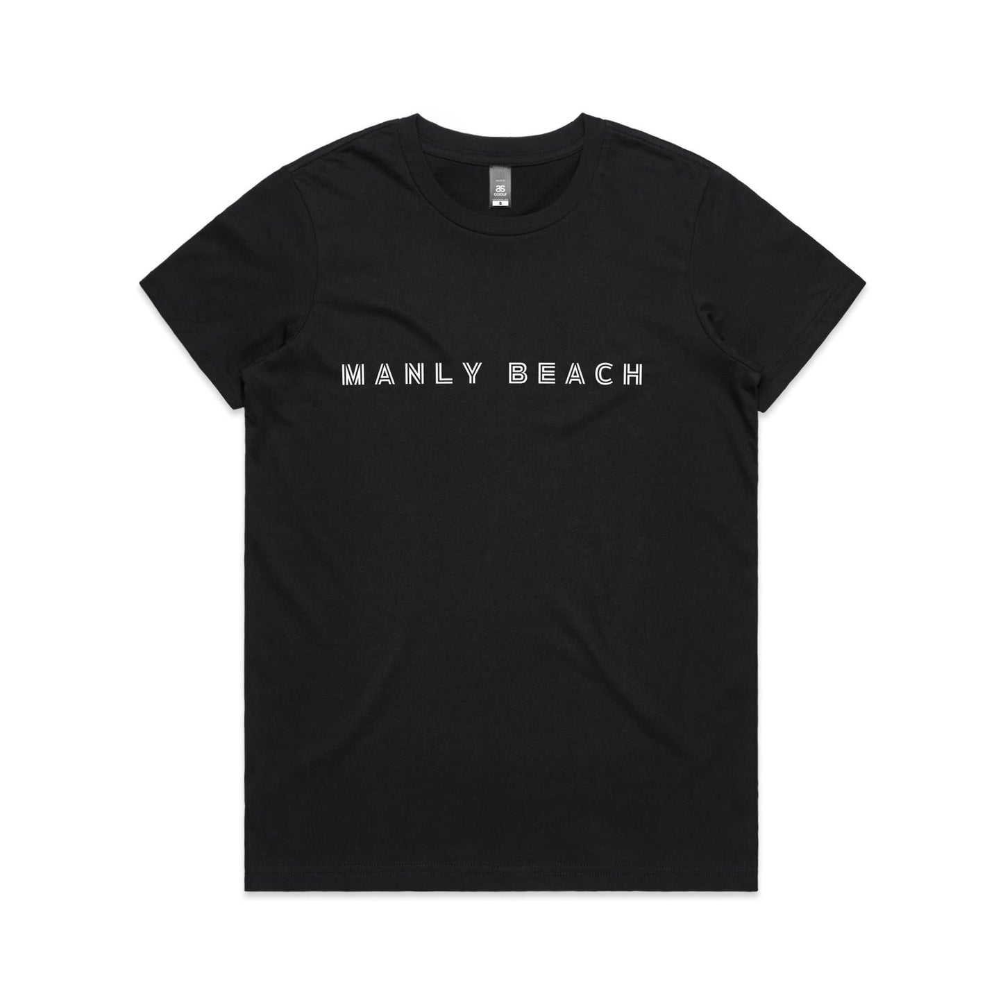 Manly Beach custom logo print on AS Colour Women's Maple Tee 