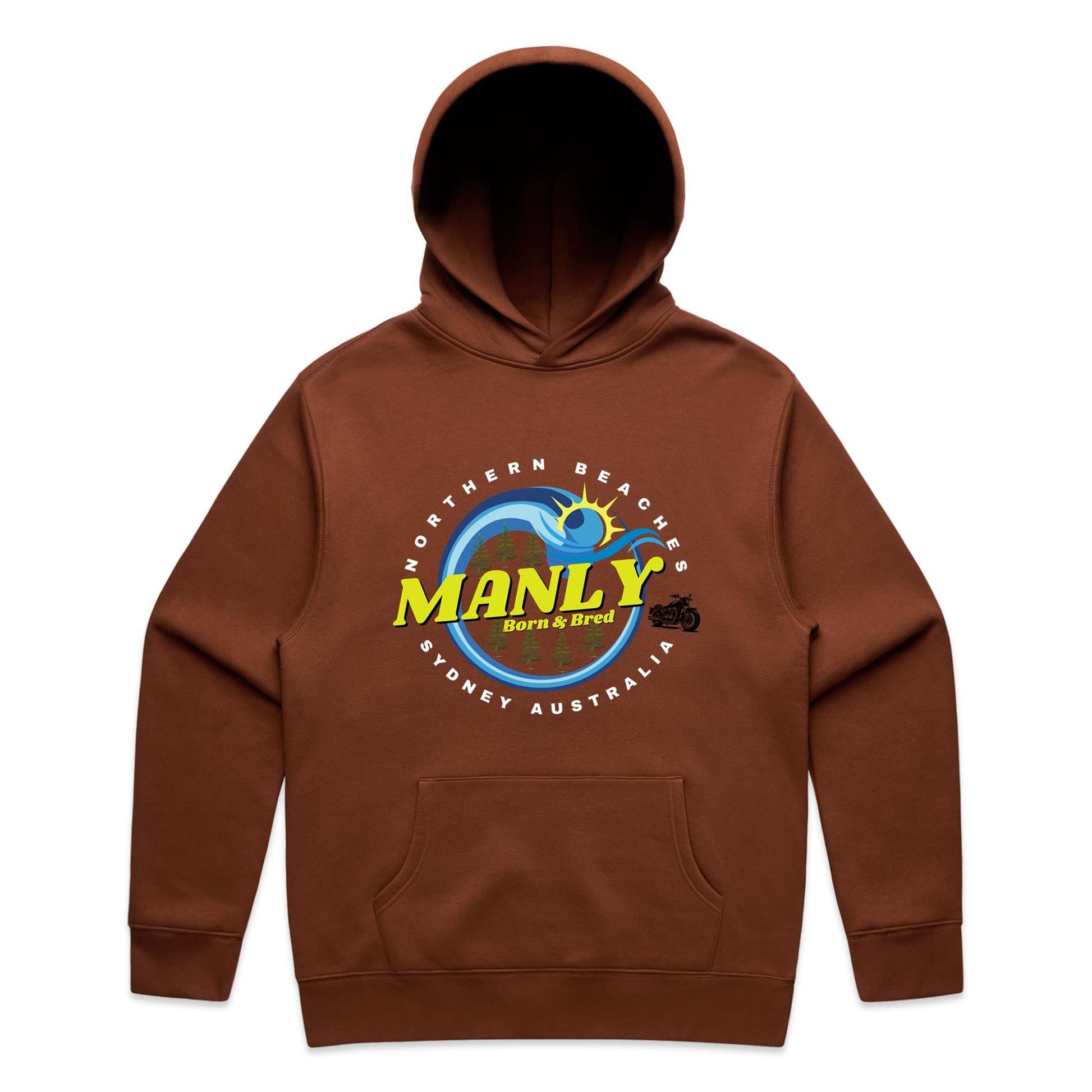 Lost Manly custom logo The Manly Barry Born & Bred edition AS Colour Relax Hood - Lost Manly Shop
