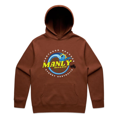 Lost Manly custom logo The Manly Barry Born & Bred edition AS Colour Relax Hood - Lost Manly Shop