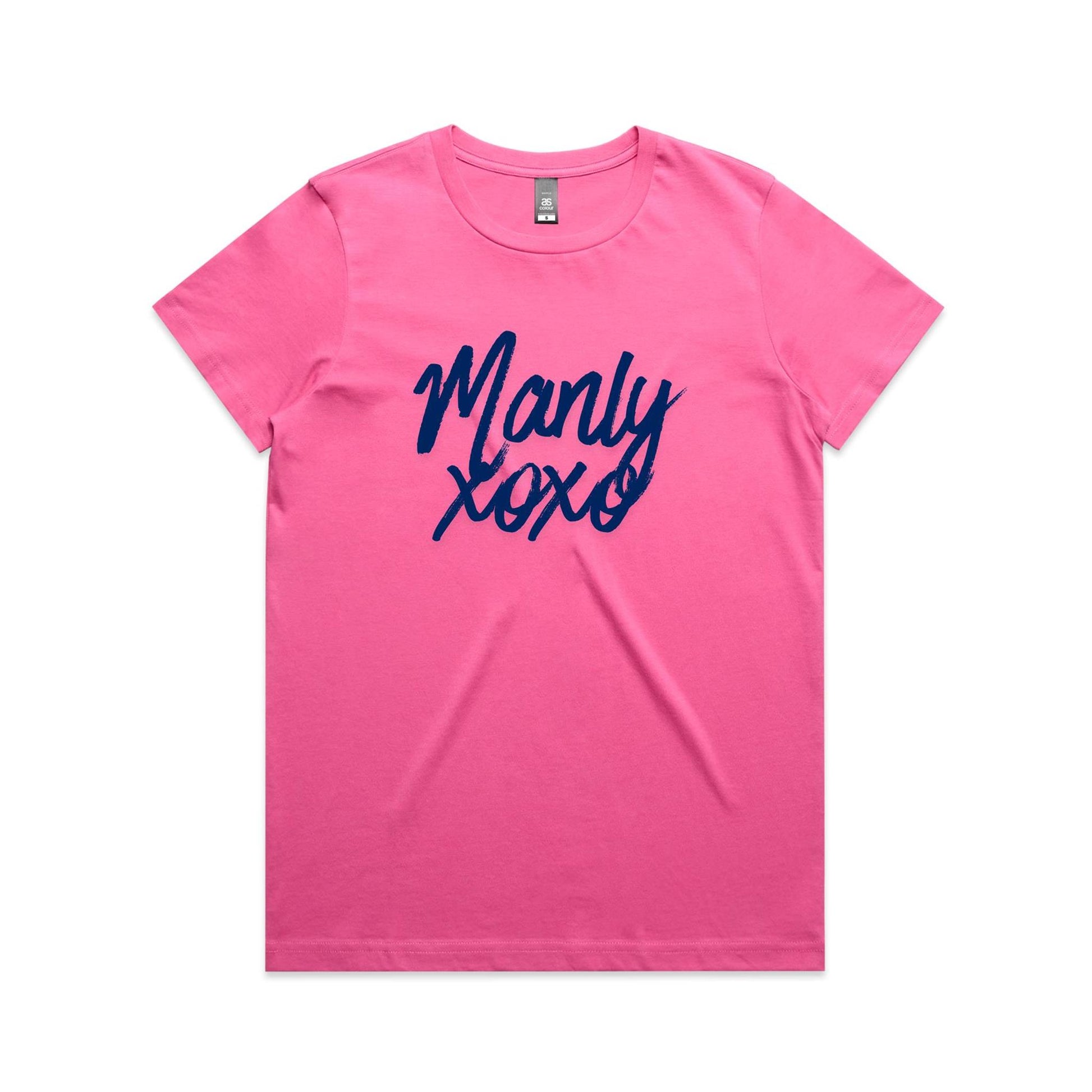 Lost Manly Custom Logo Manly xoxo Edition AS Colour Women's Maple Tee - Lost Manly Shop