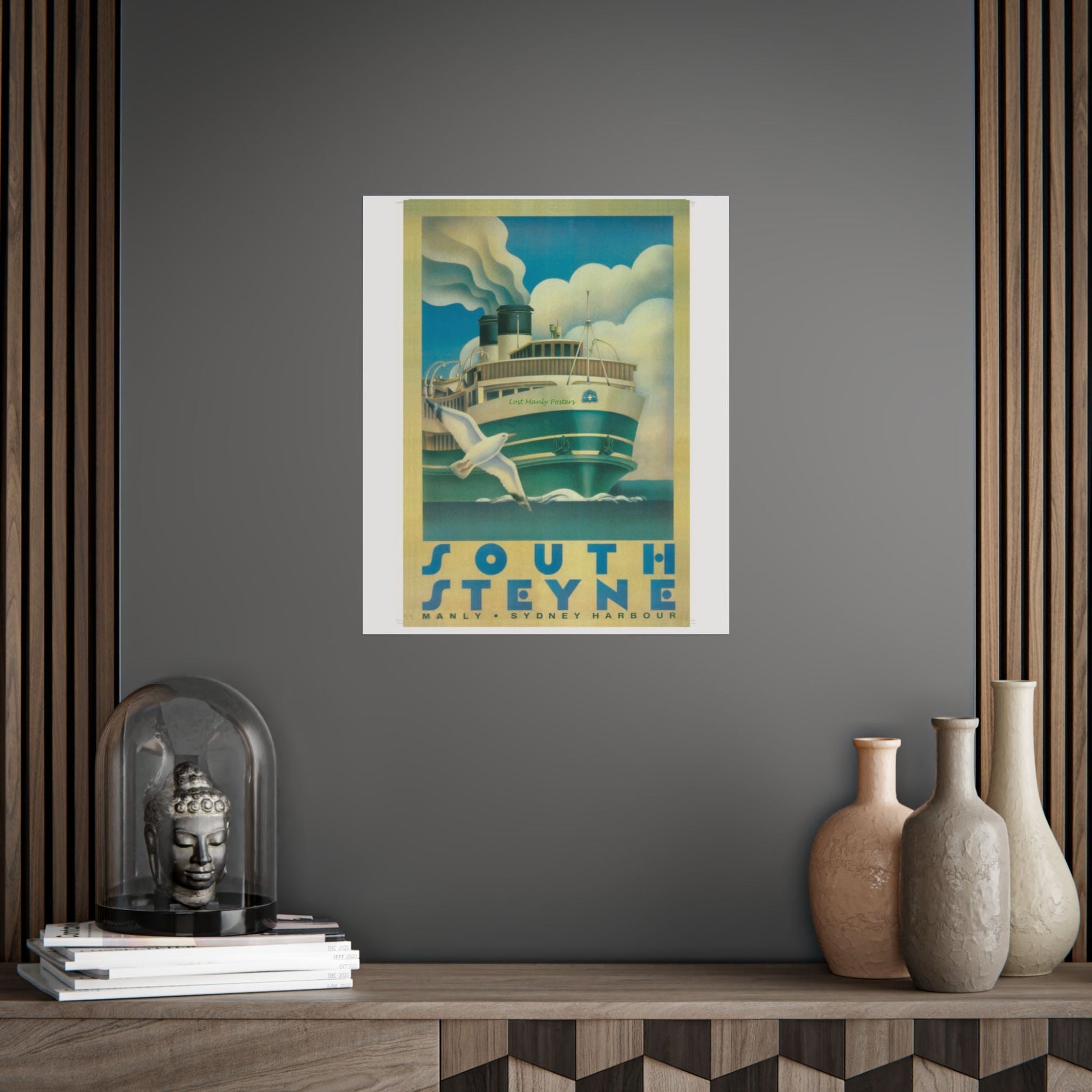 Custom Order your Lost Manly Poster - Nautical Wall Art, Coastal Decor, Beach House Print, Gift for Sailors, Age Spots Included 