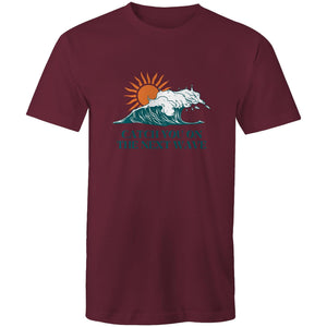 Mens T-Shirt Catch you on the next wave custom logo 