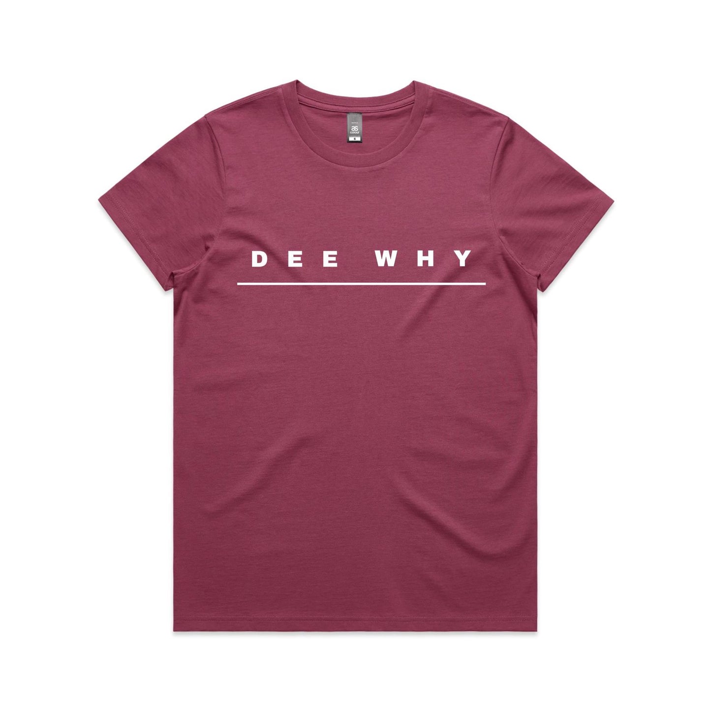 Lost Manly custom logo Dee Why edition AS Colour Women's Maple Tee - Lost Manly Shop