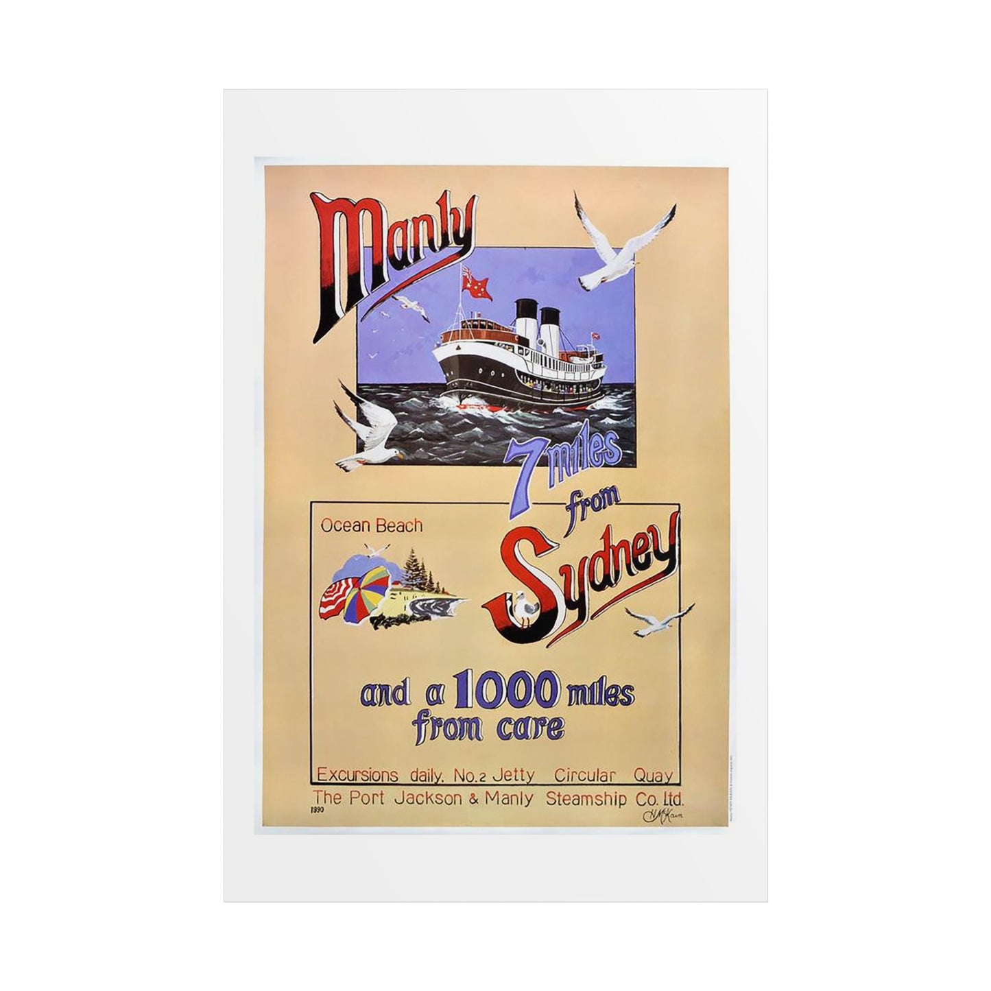Lost Manly Customised Posters - Nautical Wall Art Print - Order Here, Special Requests Taken Here - Domestic and International Orders 