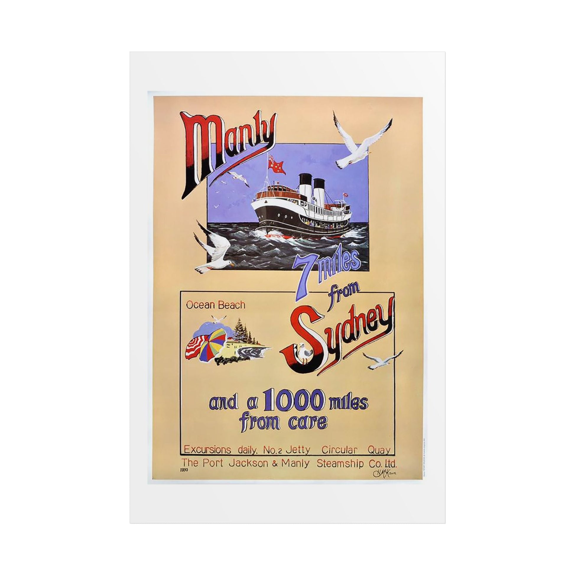 Lost Manly Customised Posters - Nautical Wall Art Print - Order Here, Special Requests Taken Here - Domestic and International Orders 