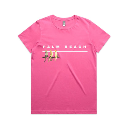 Lost Manly custom logo Palm Beach edition AS Colour Women's Maple Tee - Lost Manly Shop
