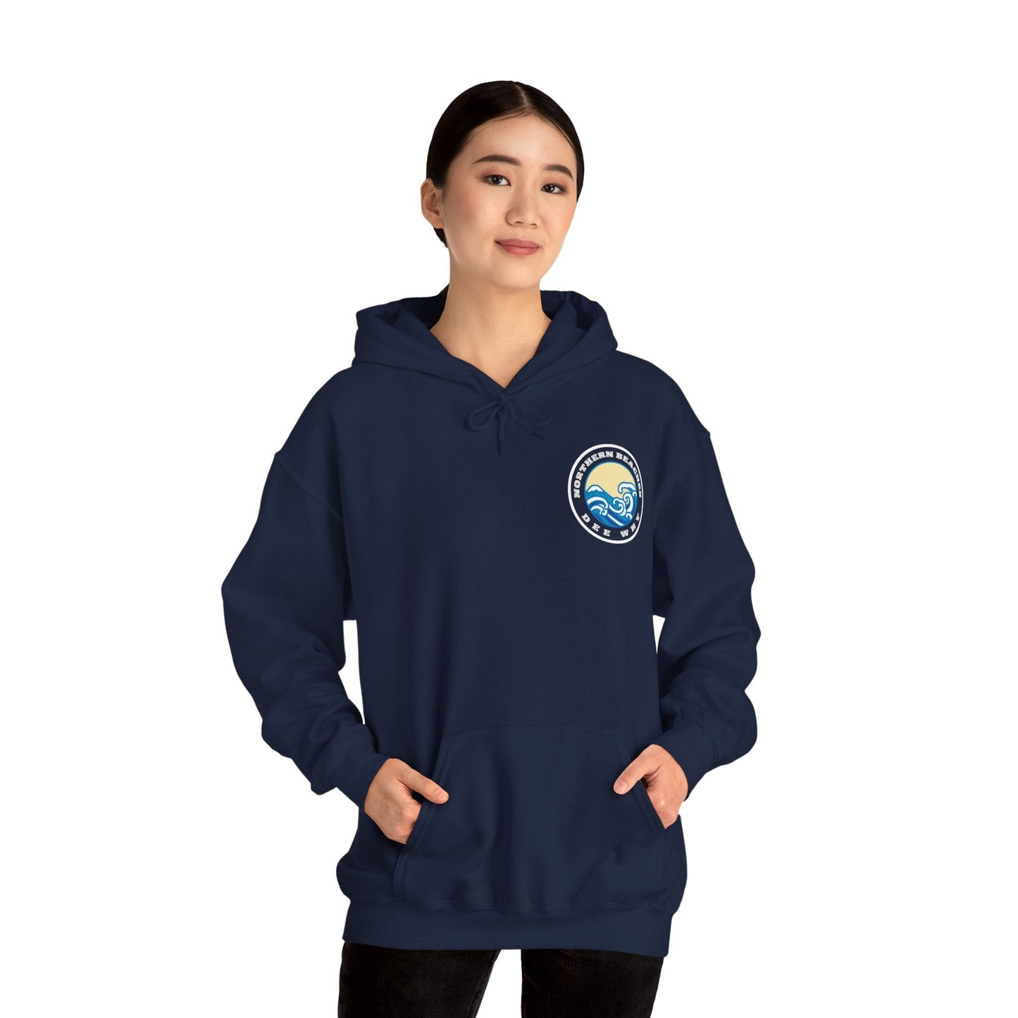 Hoodie custom logo front back Northern Beaches Dee Why 
