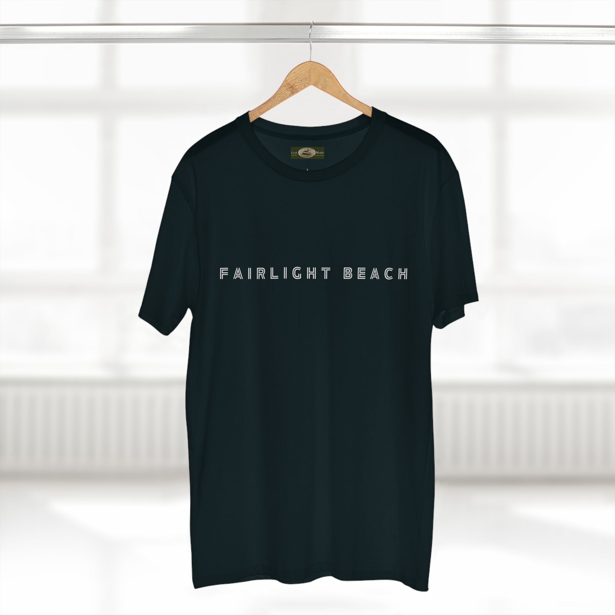 Fairlight Beach Northern Beaches Sydney Australia Printed Logo T-Shirt Printify