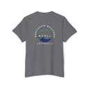 "The Westwood" Northern Beaches custom design different logo front and back Heavy Cotton Pocket Tee Printify
