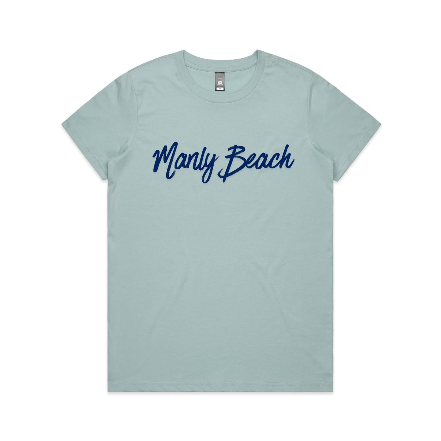 Lost Manly custom logo Manly Beach edition AS Colour Women's Maple Tee - Lost Manly Shop