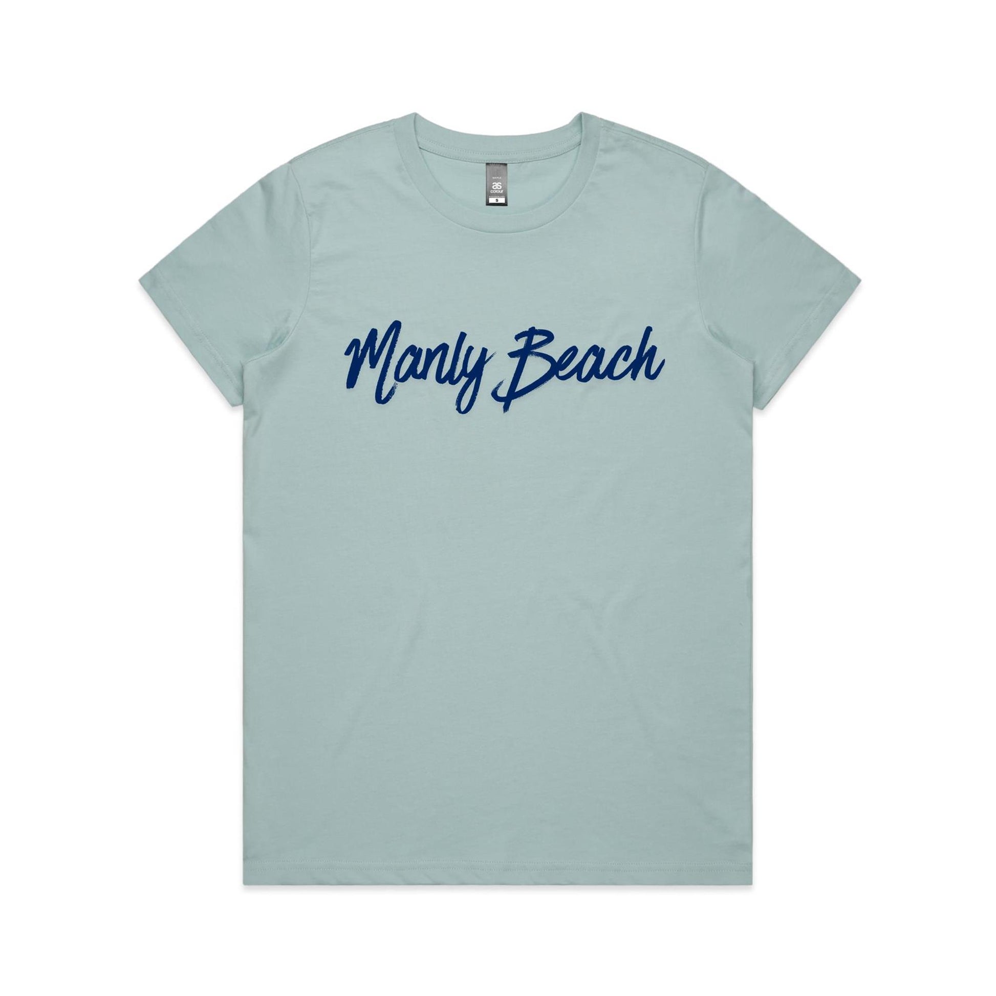Lost Manly custom logo Manly Beach edition AS Colour Women's Maple Tee - Lost Manly Shop