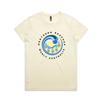 Lost Manly custom logo Manly AS Colour Women's Maple Tee - Lost Manly Shop