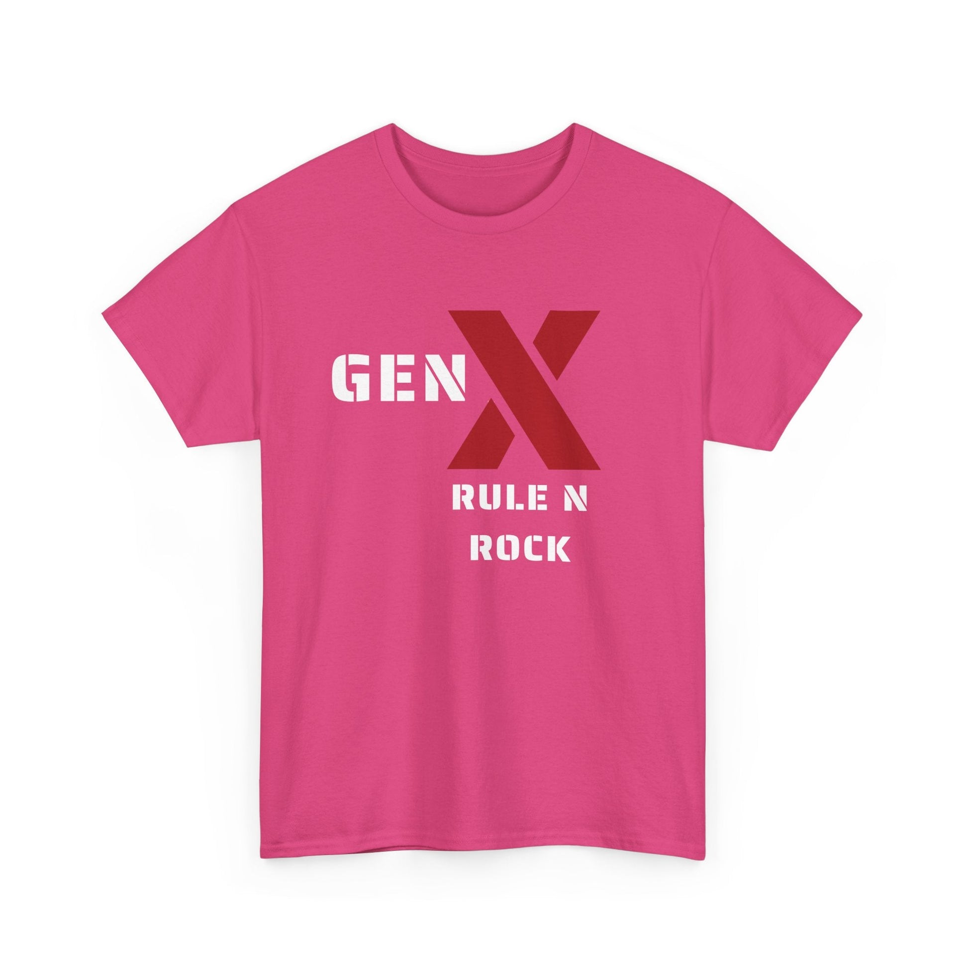 Gen X Rule N Rock Unisex Tee - Vintage Style Music T-Shirt, Casual Wear, Gift for Gen X, Music Lovers, Nostalgia Apparel 