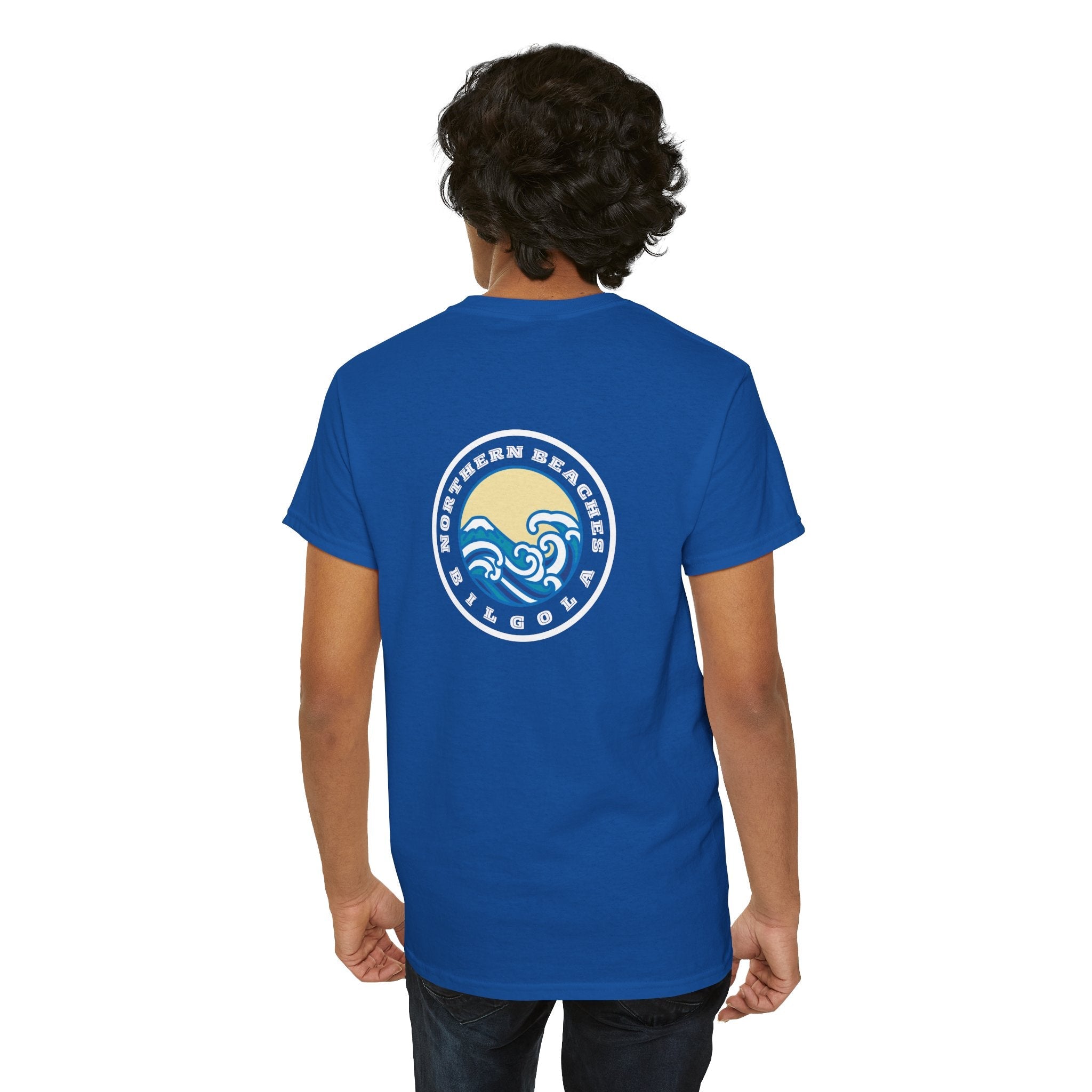 Heavy Cotton T-Shirt with free Canva custom designed logo front and back 
