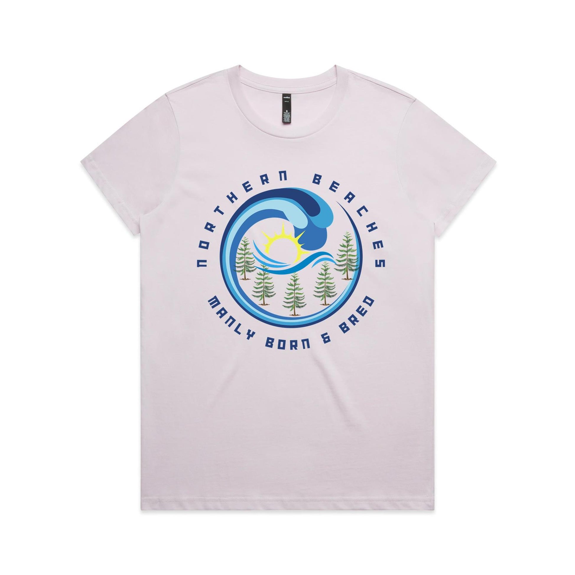 Lost Manly Custom Manly Beach Logo Edition AS Colour Women's Maple Tee - Lost Manly Shop