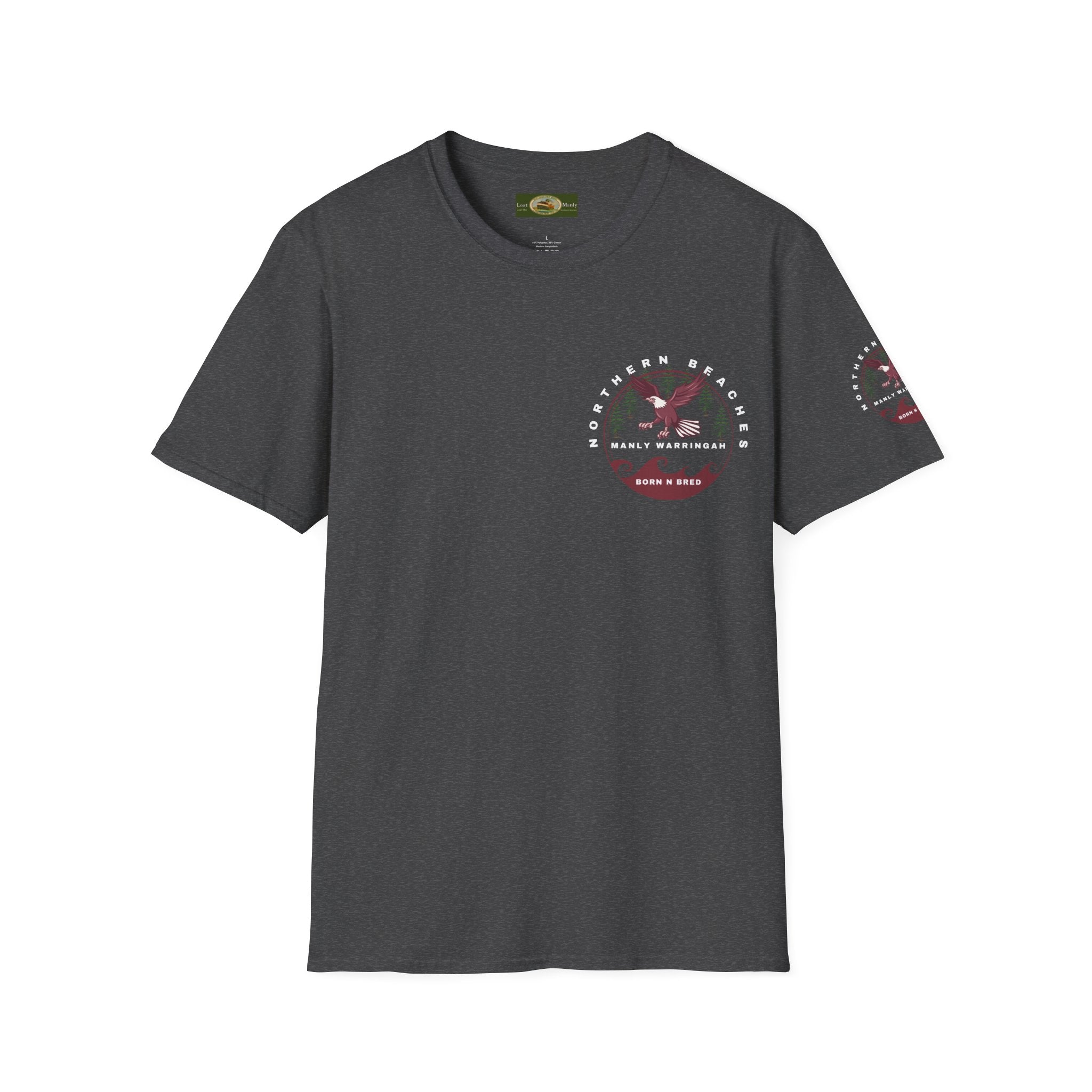 Manly Warringah Born and Bred Unisex T-Shirt Printify