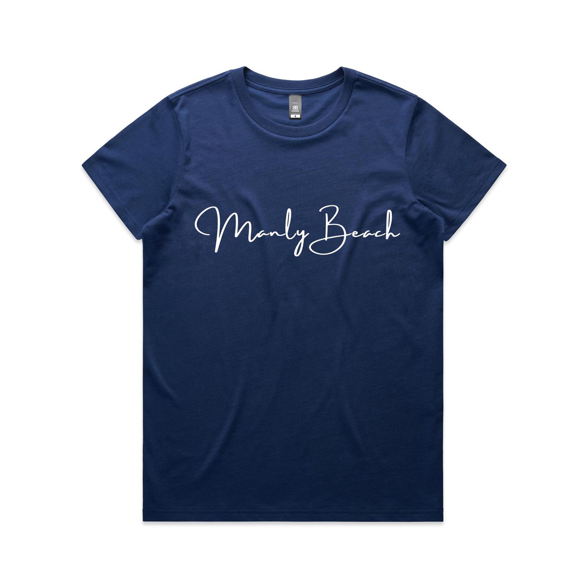 Lost Manly custom logo Manly Beach edition AS Colour Women's Maple Tee - Lost Manly Shop