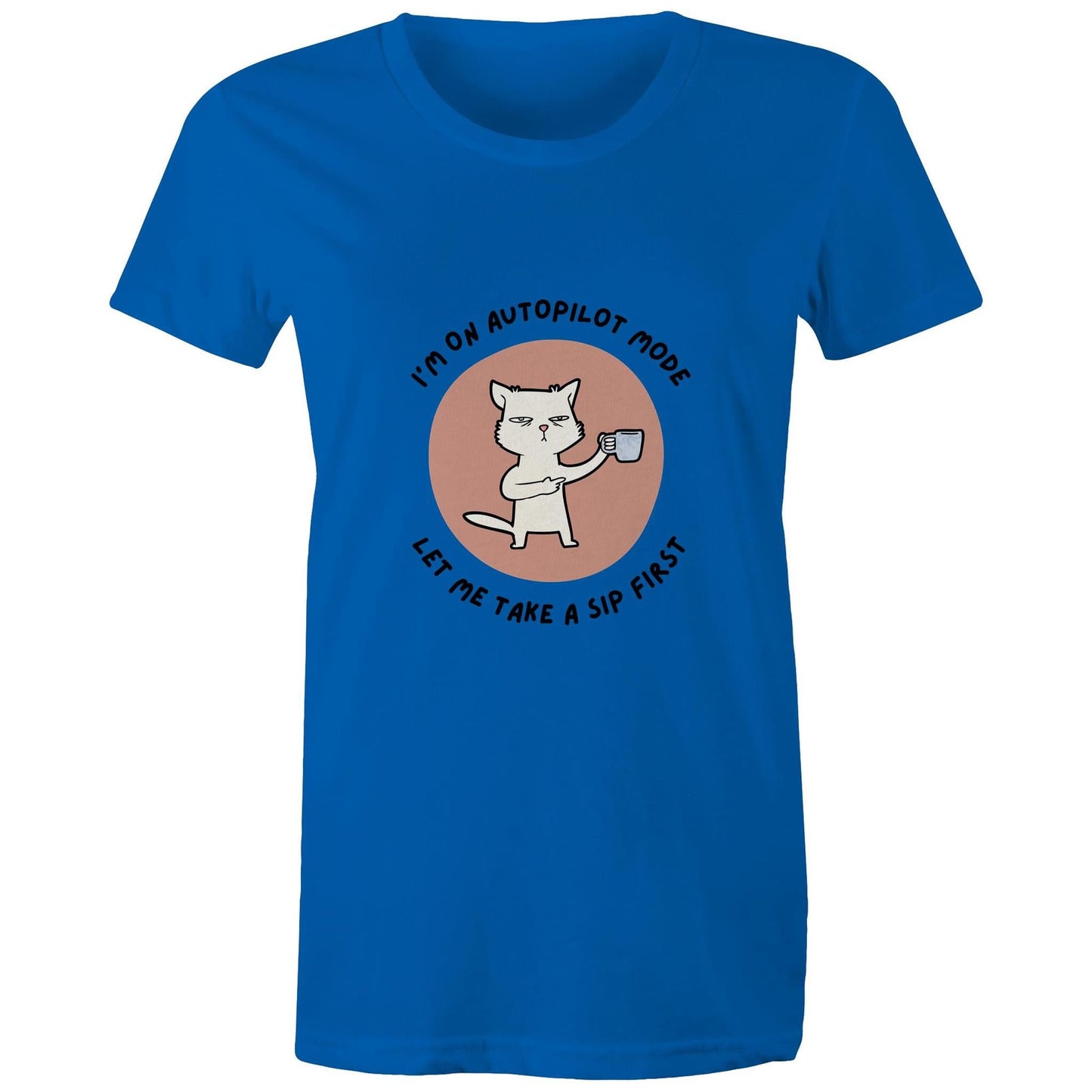 Maple Tee Need Coffee Logo Print 