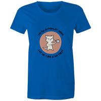 Maple Tee Need Coffee Logo Print 