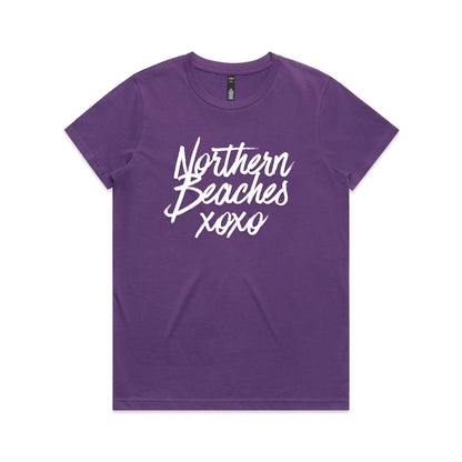 Lost Manly custom logo Northern Beaches xoxo edition AS Colour Women's Maple Tee - Lost Manly Shop