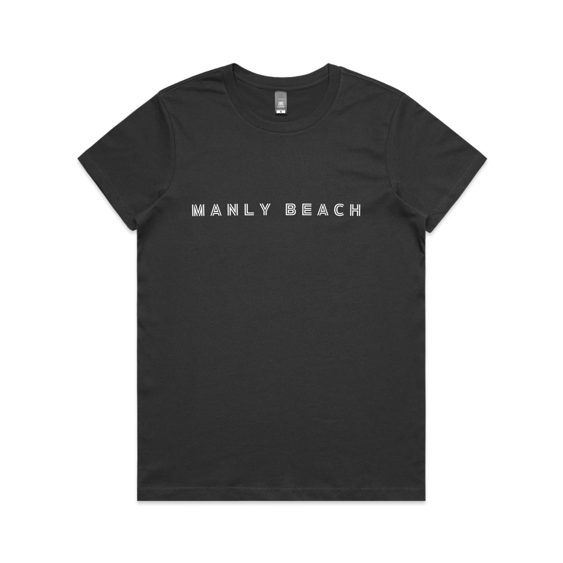 Manly Beach custom logo print on AS Colour Women's Maple Tee 