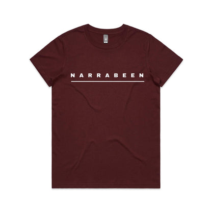 Lost Manly custom logo Narrabeen edition AS Colour Women's Maple Tee - Lost Manly Shop