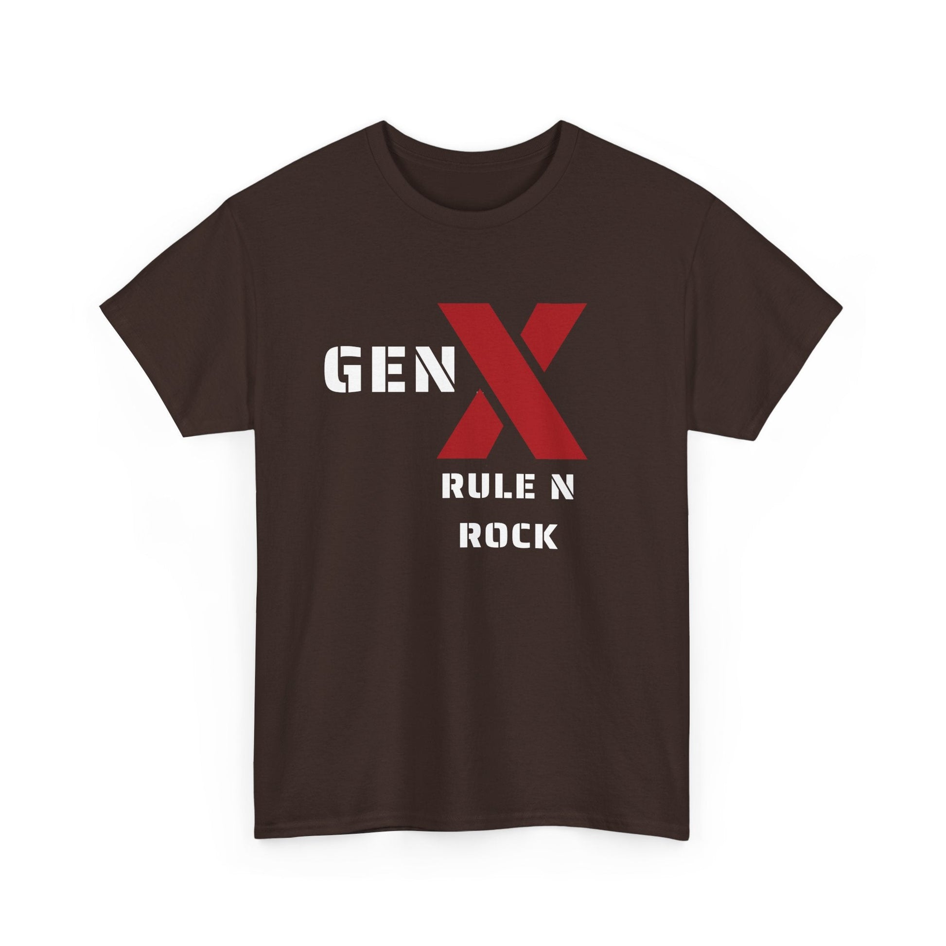 Gen X Rule N Rock Unisex Tee - Vintage Style Music T-Shirt, Casual Wear, Gift for Gen X, Music Lovers, Nostalgia Apparel 