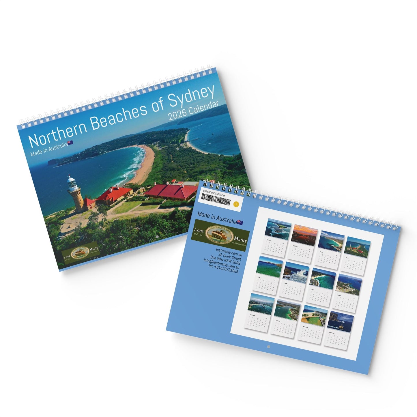 Northern Beaches of Sydney Wall Calendar 2026 