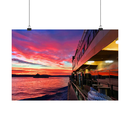 Manly Ferry Sunset Ride – Sydney Harbour Poster | Haig Gilchrist Photography - Lost Manly Shop