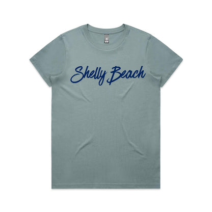 Lost Manly Custom Shelly Beach Logo Edition AS Colour Women's Maple Tee - Lost Manly Shop