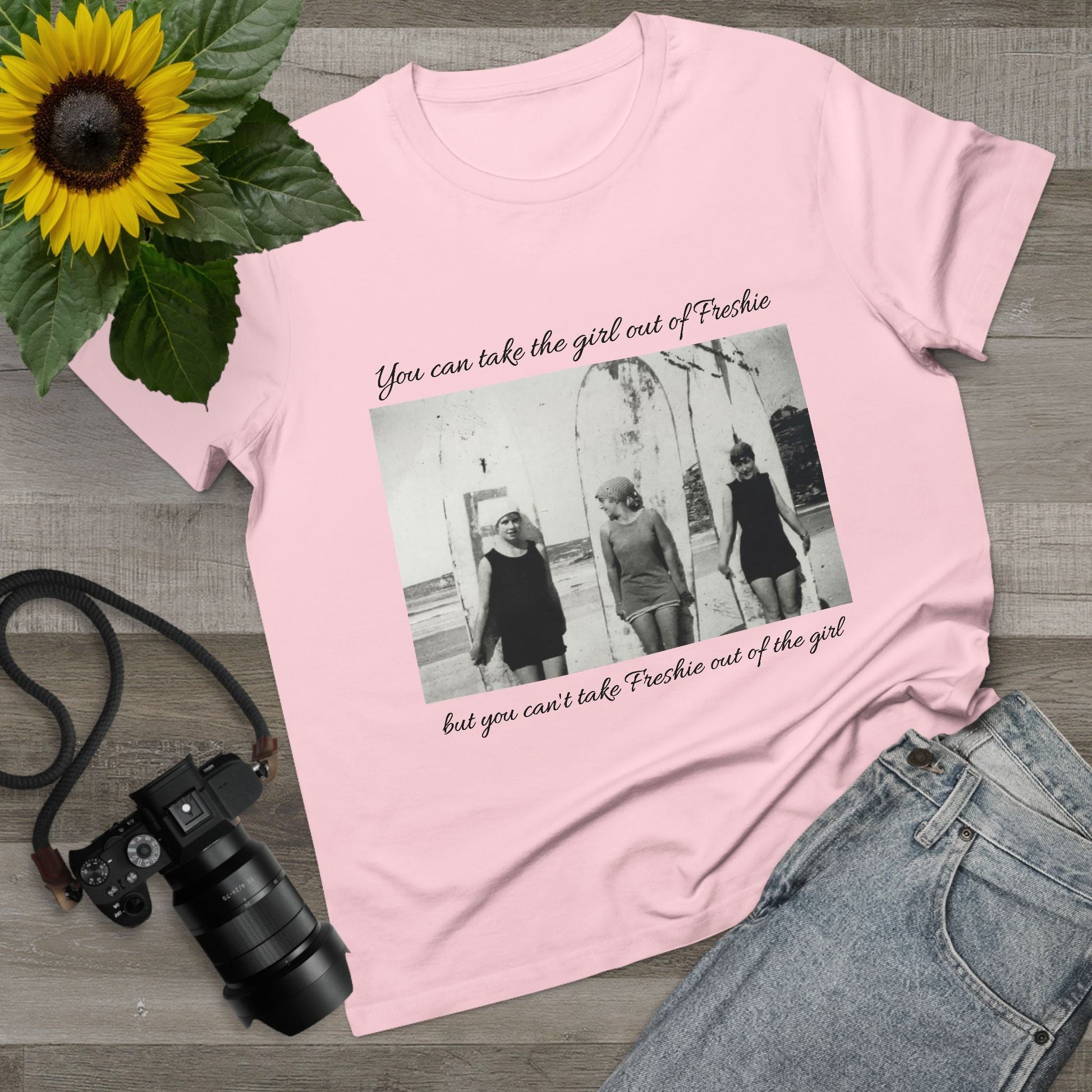 Vintage Women’s Maple Tee - ‘You Can Take the Girl Out of Freshie’ Graphic T-Shirt 